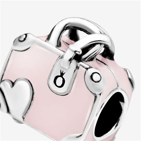 pandora pink travel bag charm